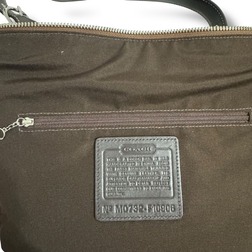 Coach Soho Hobo Bag Brown Tan Signature Jacquard Y2K Shoulder Purse - Picture 11 of 12